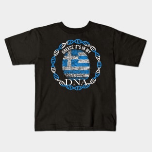 Greece Its In My DNA - Gift for Greek From Greece Kids T-Shirt